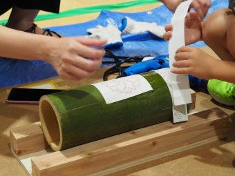 第１回?竹あかり親子体験ワークショップが開催されました。